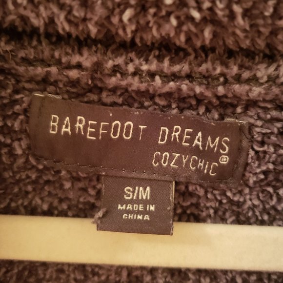 Barefoot Dreams CozyChic Full Zip Robe in Pacific Blue (S/M) - Picture 6 of 9